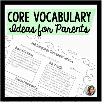 Preview of Core Vocabulary Speech Therapy | Speech Therapy Parent Handouts | AAC