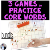 AAC Core Vocabulary 3 Game Activity Bundle Speech Therapy 