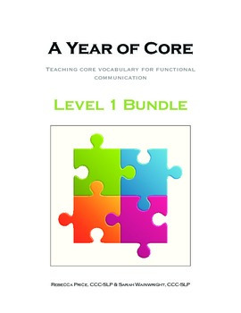Preview of AAC A Year of Core Level 1 Bundle: BOARDMAKER - Word of the Week Speech Program