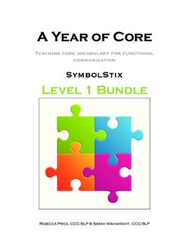 Preview of AAC A Year of Core Level 1 Bundle: SYMBOLSTIX - Word of the Week Speech Program