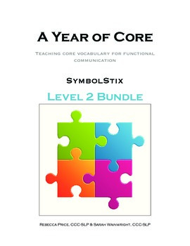 Preview of AAC A Year of Core Level 2 Bundle: SYMBOLSTIX - Word of the Week Speech Program