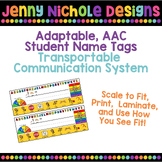 AAC Adaptive Name Tags and Portable Quick Communication System