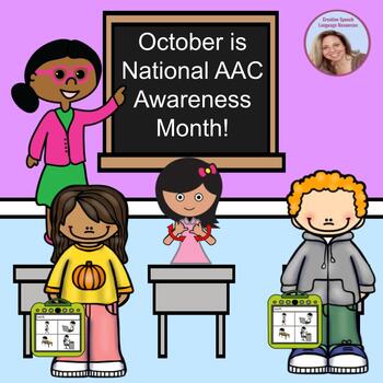 Preview of October AAC Awareness Month Freebie