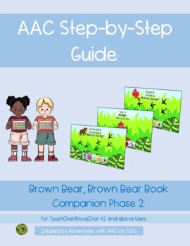 Preview of AAC Book Companion: Brown Bear Phase 3 (TouchChat 48 and above)