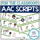 AAC Classroom Scripts Embedded Visual Schedules Speech Therapy