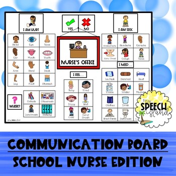 Preview of Communication Board: School Nurse Edition with Core Words
