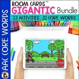 AAC Core Vocabulary Activities Bundle Boom Cards™️ for Spe