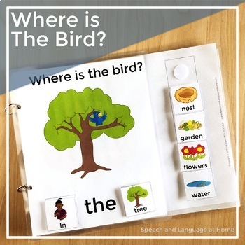 Preview of AAC Core Vocabulary Activities | Interactive Books Speech Therapy | Where Bird