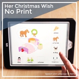 Christmas Speech Therapy No Print Digital Activity | AAC |