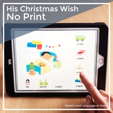 Christmas Speech Therapy No Print AAC Activity | His Chris