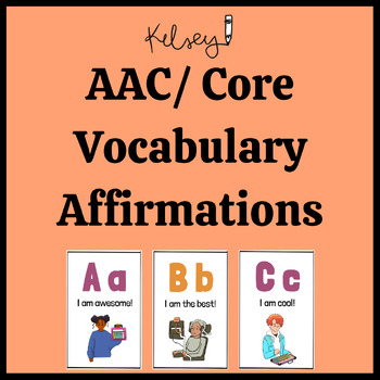 Preview of AAC/Core Vocabulary Affirmations
