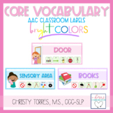 AAC Core Vocabulary Activities | Classroom Labels | SPED C