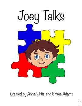 Preview of AAC Core Vocabulary Communication Board | Social Story | Joey Talks | SAMPLE