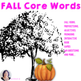 AAC Core Vocabulary Fall Themed Activities for Speech Therapy