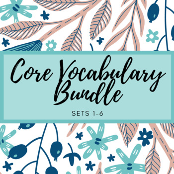 Preview of AAC Core Vocabulary Parent Handouts Bundle | Sets 1-6