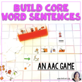AAC Core Vocabulary Phrase and Sentence Building Game Activity