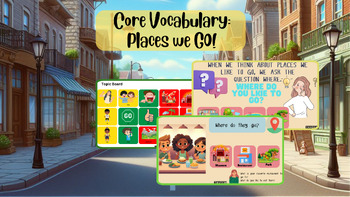Preview of AAC Core Vocabulary "We Go Places"