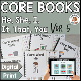 AAC Core Vocabulary Word of the Week Books: HE, SHE, I, IT