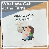 AAC Core Word Farm Theme Interactive Book | Early Interven