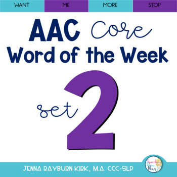Preview of AAC Core Word of the Week: Set 2