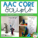 AAC Core Words Scripts for Home and Classroom Bundle