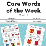 AAC Core Words of the Week: 2 Words/Week - Month 3