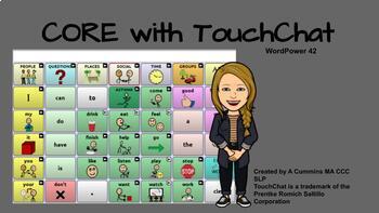 Preview of AAC Core Words with TOUCHCHAT WordPower 42