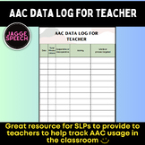 AAC Data Log for Teacher