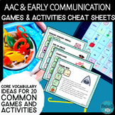 AAC & Early Communication Game & Play-Based Core Vocabular