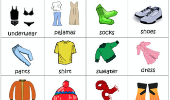 AAC: Getting Dressed by Speech Therapy Dollar Store | TpT