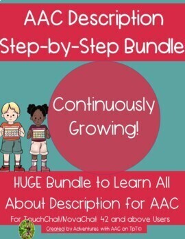 Preview of AAC Guide Bundle: Learning Descriptions (TouchChat Word Power48 and above)
