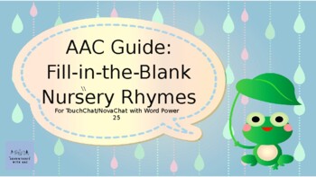 Preview of AAC Guide: Fill-in-the-Blank TouchChat with Word Power 25