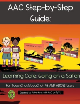 Preview of AAC Guide: Learning Core Safari Book (TouchChat 48 and above)
