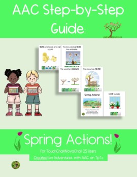 Preview of AAC Guide: Spring Actions (TouchChat w Word Power 25)