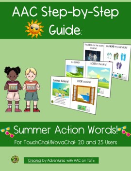 Preview of AAC Guide: Summer Actions (TouchChat with Word Power 20 and 25)