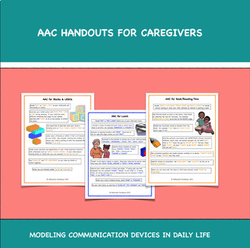 Preview of AAC Handouts for Parents & Caregivers: Modeling Devices in Daily Life