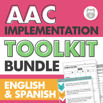 Preview of AAC Implementation Toolkit BUNDLE - English and Spanish Speech Therapy