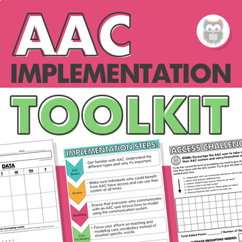 Preview of AAC Implementation Toolkit | Training, Handouts, Data Sheets, Presentation