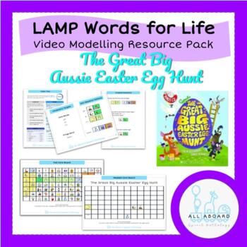 Preview of LAMP Words for Life AAC Modelling Pack: Great Big Aussie Easter Egg Hunt