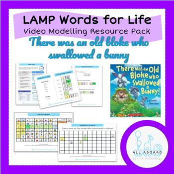 Preview of LAMP Words for Life AAC Modelling Pack: There was an old bloke who swallowed a