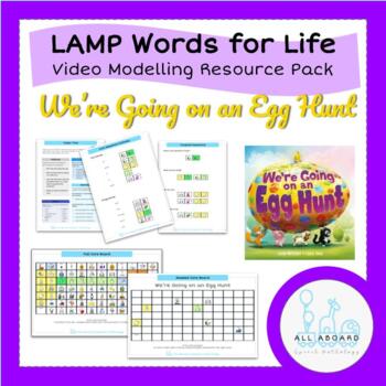 Preview of LAMP Words for Life AAC Modelling Pack: We're Going on an Egg Hunt