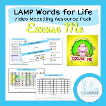 Preview of LAMP Words for Life AAC Modelling Pack: Manners - Excuse Me