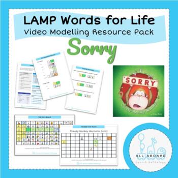 Preview of LAMP Words for Life AAC Modelling Pack: Manners - Sorry