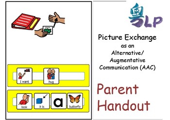 Preview of AAC Picture Exchange | Step-by-step handout | SLPmusthaves