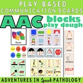 AAC Play-Based Communication Boards: Play Dough & Blocks