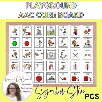 Preview of AAC Playground Core Board, AAC Park Communication Board with Symbol Stix Icons