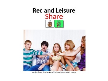 Preview of AAC Soical Group Lesson (Sharing) Includes Video Model & Visuals
