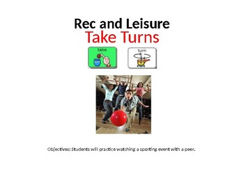 Preview of AAC Soical Group Lesson (Turn Taking/Games) Includes Video Model