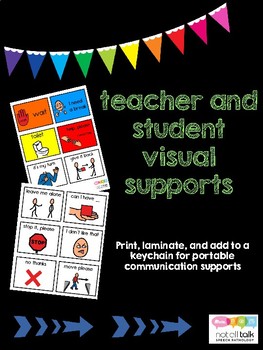 Preview of AAC Teacher Student Visual Supports ASD Autism