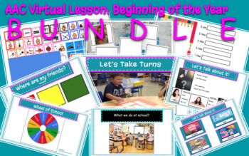Preview of AAC Virtual Lesson:  Beginning of the Year Bundle